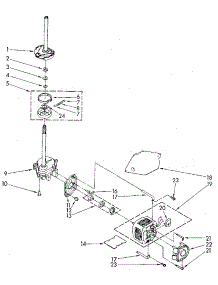 Brake, Clutch, Gearcase, Motor & Pump parts for Kenmore Washer 110.82477330 (11082477330, 110 82477330) from AppliancePartsPros.com