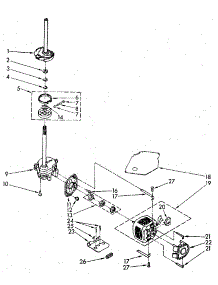 Brake, Clutch, Gearcase, Motor And Pump parts for Kenmore Washer 110.82477600 (11082477600, 110 82477600) from AppliancePartsPros.com