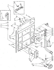 Rear Panel parts for Kenmore Washer 110.82477620 (11082477620, 110 82477620) from AppliancePartsPros.com