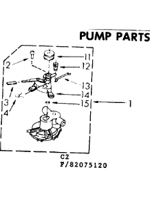 Pump Parts parts for Kenmore Washer 110.83075220 (11083075220, 110 83075220) from AppliancePartsPros.com