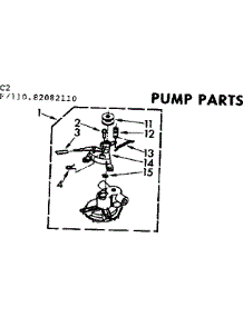 Pump Parts parts for Kenmore Washer 110.83082110 (11083082110, 110 83082110) from AppliancePartsPros.com