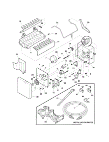 Ice Maker parts for Kenmore Refrigerator 253.55673401 (25355673401, 253 55673401) from AppliancePartsPros.com