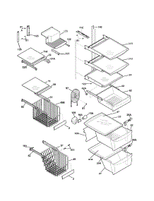 Shelves parts for Kenmore Refrigerator 253.55679400 (25355679400, 253 55679400) from AppliancePartsPros.com