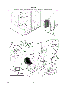 System parts for Kenmore Refrigerator 253.55682401 (25355682401, 253 55682401) from AppliancePartsPros.com
