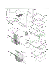 Shelves parts for Kenmore Refrigerator 253.55682407 (25355682407, 253 55682407) from AppliancePartsPros.com