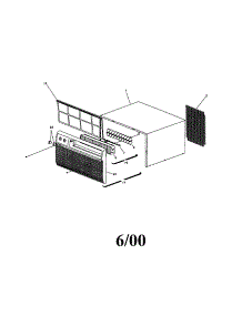 Cabinet Front And Wrapper parts for Kenmore Air Conditioner 253.71127000 (25371127000, 253 71127000) from AppliancePartsPros.com
