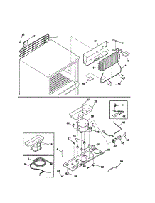 System parts for Kenmore Refrigerator 253.71662100 (25371662100, 253 71662100) from AppliancePartsPros.com