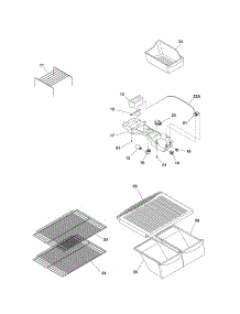 Shelves parts for Kenmore Refrigerator 253.71712401 (25371712401, 253 71712401) from AppliancePartsPros.com