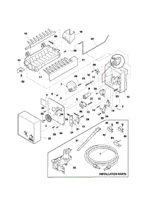 Ice Maker parts for Kenmore Refrigerator 253.71790106 (25371790106, 253 71790106) from AppliancePartsPros.com