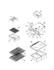 Shelves parts for Kenmore Refrigerator 253.71794102 (25371794102, 253 71794102) from AppliancePartsPros.com