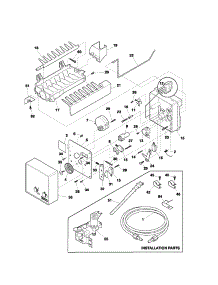 Ice Maker parts for Kenmore Refrigerator 253.7179410A (2537179410A, 253 7179410A) from AppliancePartsPros.com