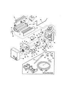 Ice Maker parts for Kenmore Refrigerator 253.51392101 (25351392101, 253 51392101) from AppliancePartsPros.com