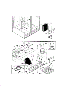 System parts for Kenmore Refrigerator 253.51399101 (25351399101, 253 51399101) from AppliancePartsPros.com
