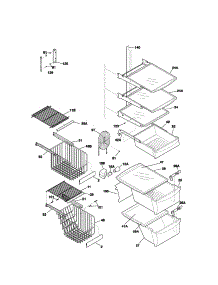 Shelves parts for Kenmore Refrigerator 253.51399106 (25351399106, 253 51399106) from AppliancePartsPros.com