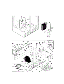 System parts for Kenmore Refrigerator 253.51622100 (25351622100, 253 51622100) from AppliancePartsPros.com