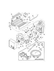 Ice Maker parts for Kenmore Refrigerator 253.51622100 (25351622100, 253 51622100) from AppliancePartsPros.com