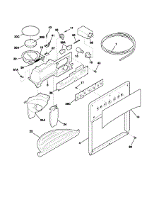 Ice & Water Dispenser parts for Kenmore Refrigerator 253.52342302 (25352342302, 253 52342302) from AppliancePartsPros.com