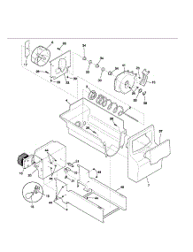 Ice Container parts for Kenmore Refrigerator 253.52612201 (25352612201, 253 52612201) from AppliancePartsPros.com