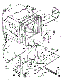 Tub parts for Kenmore Dishwasher 195.85 (1988) (19585 (1988), 195 85 (1988)) from AppliancePartsPros.com