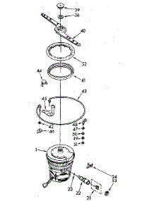 Heater, Pump And Lower Sprayarm parts for Kenmore Dishwasher 195.85 (1988) (19585 (1988), 195 85 (1988)) from AppliancePartsPros.com