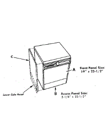 Dishwasher Panels parts for Kenmore Dishwasher 195.85 (1988) (19585 (1988), 195 85 (1988)) from AppliancePartsPros.com