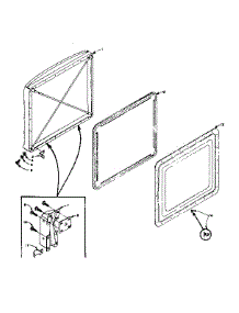 Freezer Door Parts parts for Kenmore Freezer 198.5811040 (1985811040, 198 5811040) from AppliancePartsPros.com