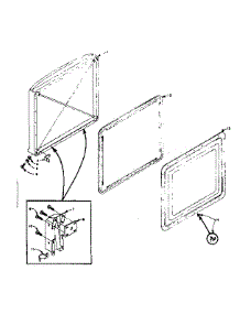 Freezer Door Parts parts for Kenmore Freezer 198.5815040 (1985815040, 198 5815040) from AppliancePartsPros.com