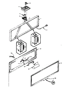 Freezer Door Parts parts for Kenmore Freezer 198.5816100 (1985816100, 198 5816100) from AppliancePartsPros.com