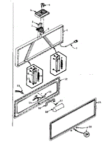 Freezer Door Parts parts for Kenmore Freezer 198.5816152 (1985816152, 198 5816152) from AppliancePartsPros.com