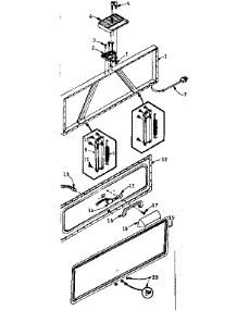 Door Parts parts for Kenmore Freezer 198.5816153 (1985816153, 198 5816153) from AppliancePartsPros.com