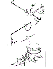 Unit Parts parts for Kenmore Freezer 198.5816200 (1985816200, 198 5816200) from AppliancePartsPros.com