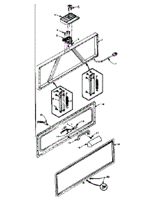 Freezer Door Parts parts for Kenmore Freezer 198.5818101 (1985818101, 198 5818101) from AppliancePartsPros.com
