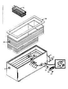 Freezer Cabinet Parts parts for Kenmore Freezer 198.5818201 (1985818201, 198 5818201) from AppliancePartsPros.com