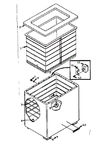 Freezer Cabinet Parts parts for Kenmore Freezer 198.5819040 (1985819040, 198 5819040) from AppliancePartsPros.com