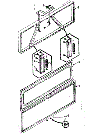 Freezer Door Parts parts for Kenmore Freezer 198.5819100 (1985819100, 198 5819100) from AppliancePartsPros.com
