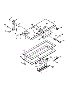 Door Parts parts for Kenmore Freezer 198.5915130 (1985915130, 198 5915130) from AppliancePartsPros.com