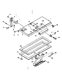 Door Parts parts for Kenmore Freezer 198.5915170 (1985915170, 198 5915170) from AppliancePartsPros.com