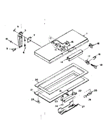 Freezer Door parts for Kenmore Freezer 198.5916170 (1985916170, 198 5916170) from AppliancePartsPros.com