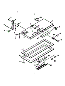 Door Parts parts for Kenmore Freezer 198.5918130 (1985918130, 198 5918130) from AppliancePartsPros.com