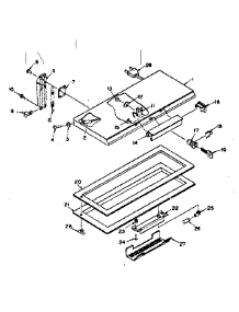Door Parts parts for Kenmore Freezer 198.5918170 (1985918170, 198 5918170) from AppliancePartsPros.com
