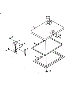 Door Parts parts for Kenmore Freezer 198.5919100 (1985919100, 198 5919100) from AppliancePartsPros.com