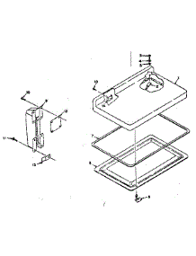 Door Parts parts for Kenmore Freezer 198.6015051 (1986015051, 198 6015051) from AppliancePartsPros.com