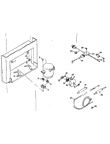 Unit Parts parts for Kenmore Freezer 198.6015052 (1986015052, 198 6015052) from AppliancePartsPros.com