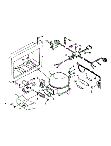 Unit Parts parts for Kenmore Freezer 198.6015211 (1986015211, 198 6015211) from AppliancePartsPros.com