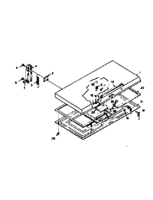Door parts for Kenmore Freezer 198.6116150 (1986116150, 198 6116150) from AppliancePartsPros.com