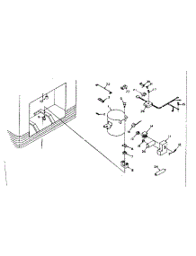 Unit Parts parts for Kenmore Freezer 198.6116151 (1986116151, 198 6116151) from AppliancePartsPros.com