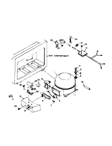 Unit Parts parts for Kenmore Freezer 198.6116200 (1986116200, 198 6116200) from AppliancePartsPros.com