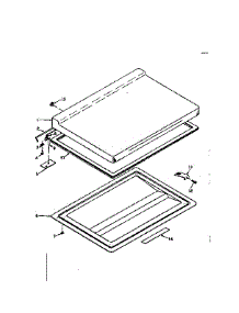 Door Parts parts for Kenmore Freezer 198.616120 (198616120, 198 616120) from AppliancePartsPros.com