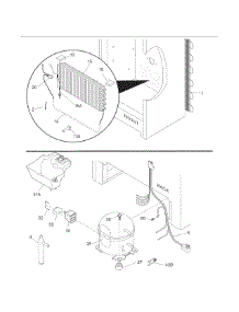 System parts for Kenmore Freezer 253.28469801 (25328469801, 253 28469801) from AppliancePartsPros.com