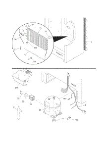 System parts for Kenmore Freezer 253.28712800 (25328712800, 253 28712800) from AppliancePartsPros.com